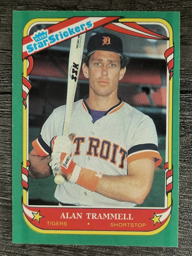 1987 Fleer Star Stickers #118 Alan Trammell
