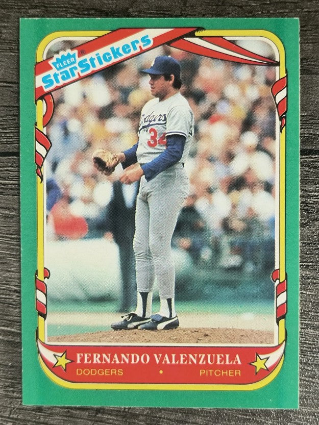 1987 Fleer Star Stickers #120 Fernando Valenzuela