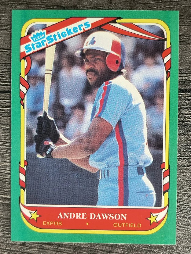 1987 Fleer Star Stickers #33 Andre Dawson