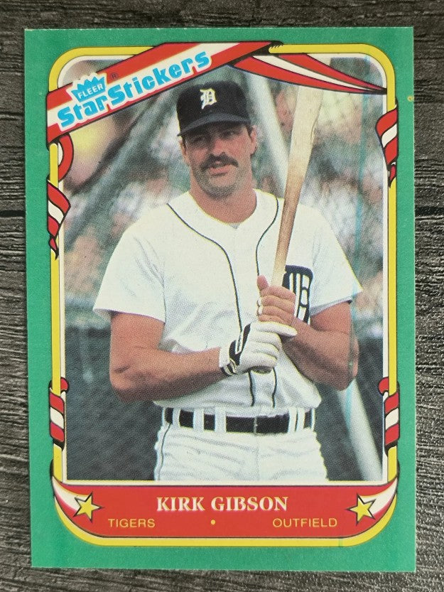 1987 Fleer Star Stickers #47 Kirk Gibson