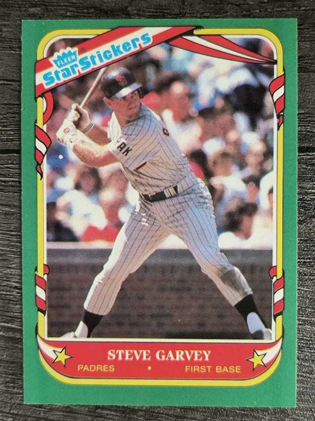 1987 Fleer Star Stickers #46 Steve Garvey