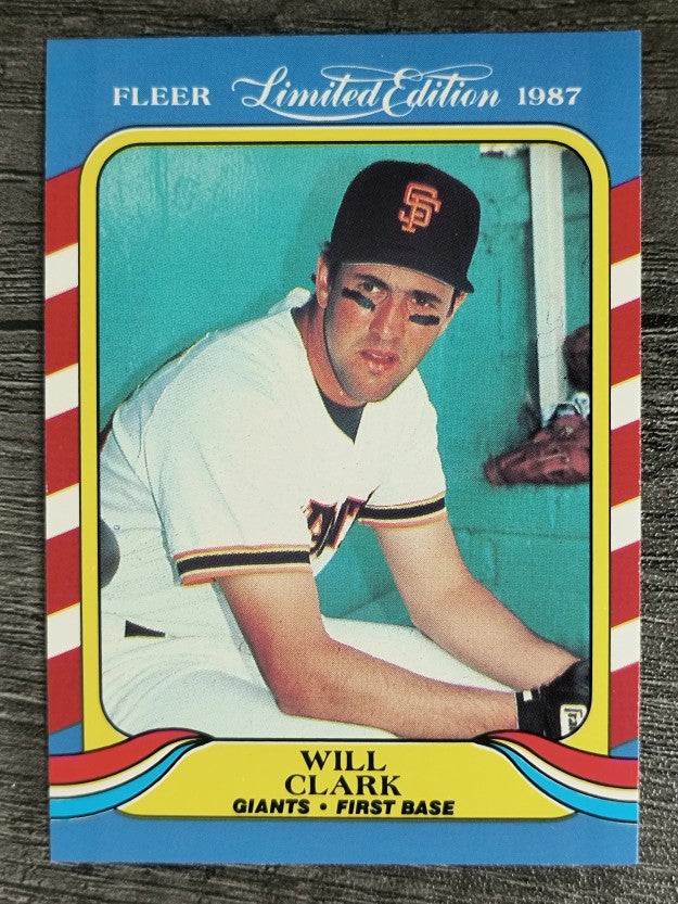 1987 Fleer Limited Edition #8 Will Clark