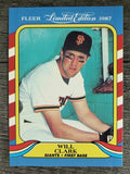 1987 Fleer Limited Edition #8 Will Clark
