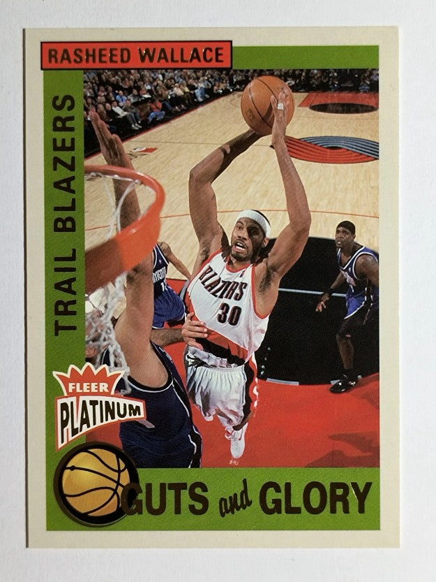 2002-03 Fleer Platinum Guts and Glory #6GG Rasheed Wallace