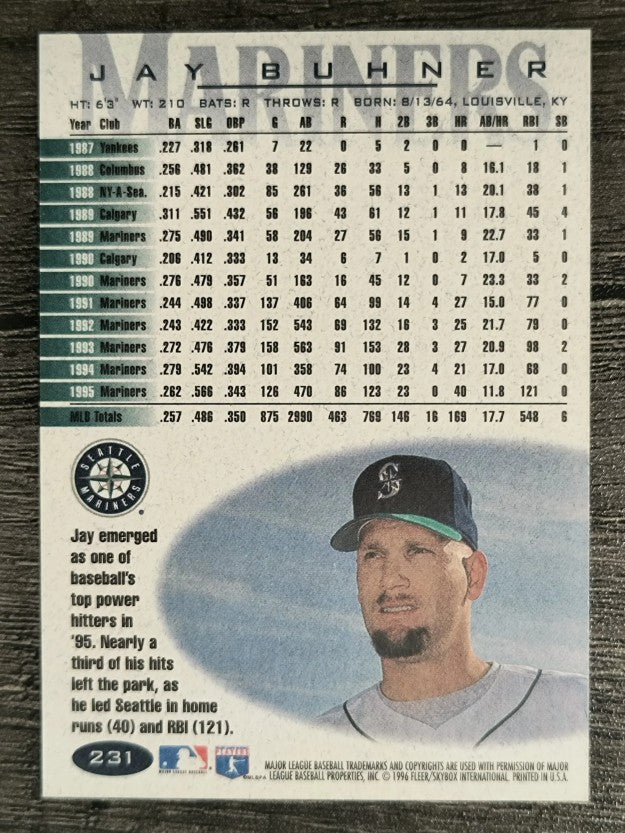 1996 Fleer #231 Jay Buhner