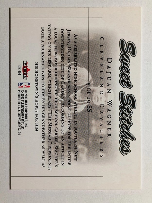 2003-04 Fleer Showcase Sweet Stitch #5 DaJuan Wagner