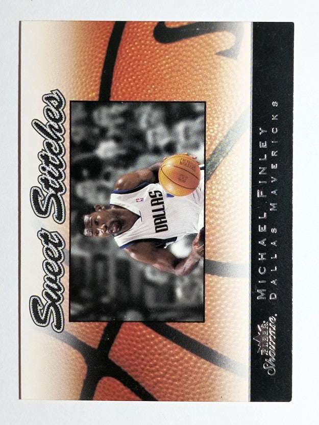 2003-04 Fleer Showcase Sweet Stitch #9 Michael Finley