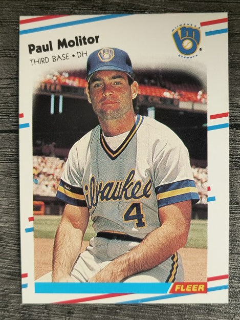 1988 Fleer #169 Paul Molitor