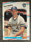 1988 Fleer #169 Paul Molitor