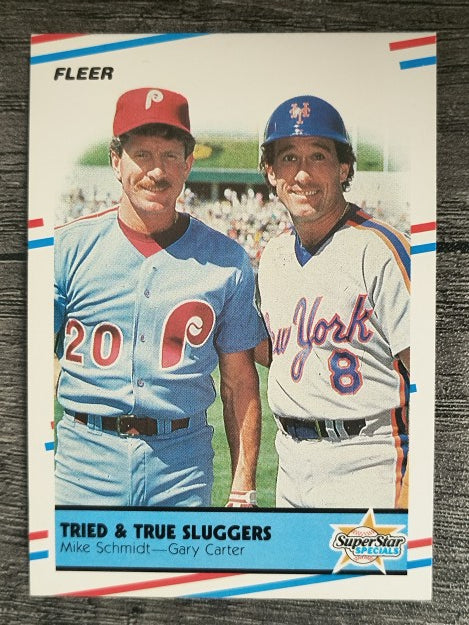 1988 Fleer #636 Mike Schmidt/Gary Carter