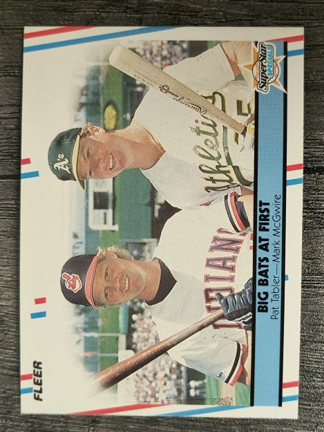 1988 Fleer #633 Pat Tabler/Mark McGwire