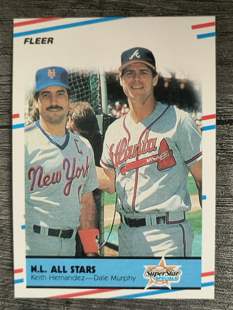 1988 Fleer #639 Keith Hernandez/Dale Murphy