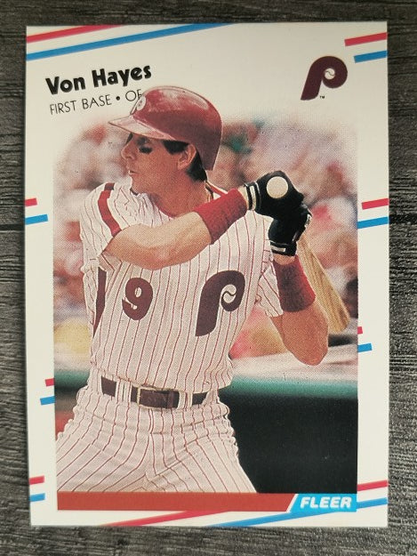 1988 Fleer #304 Von Hayes