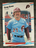 1988 Fleer #302 Greg Gross