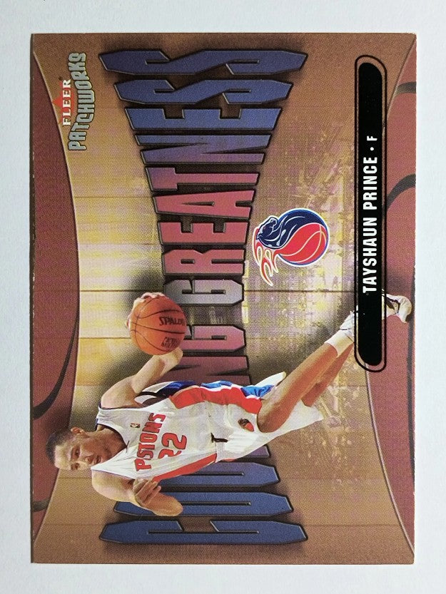 2003-04 Fleer Patchworks Courting Greatness #16 Tayshaun Prince