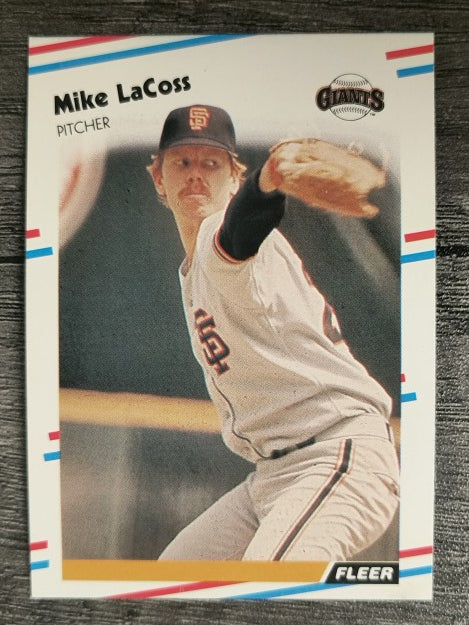 1988 Fleer #86 Mike LaCoss