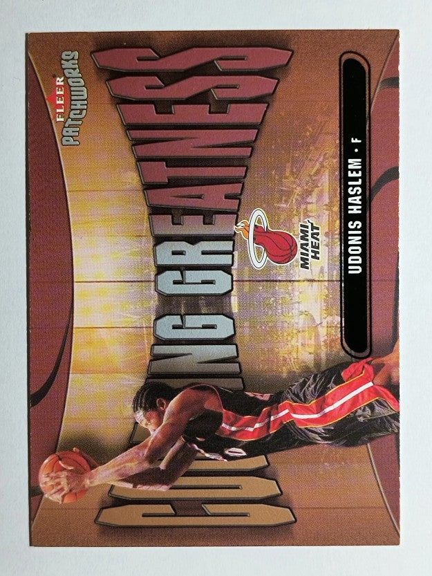 2003-04 Fleer Patchworks Courting Greatness #6 Udonis Haslem