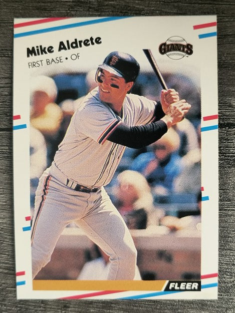 1988 Fleer #76 Mike Aldrete