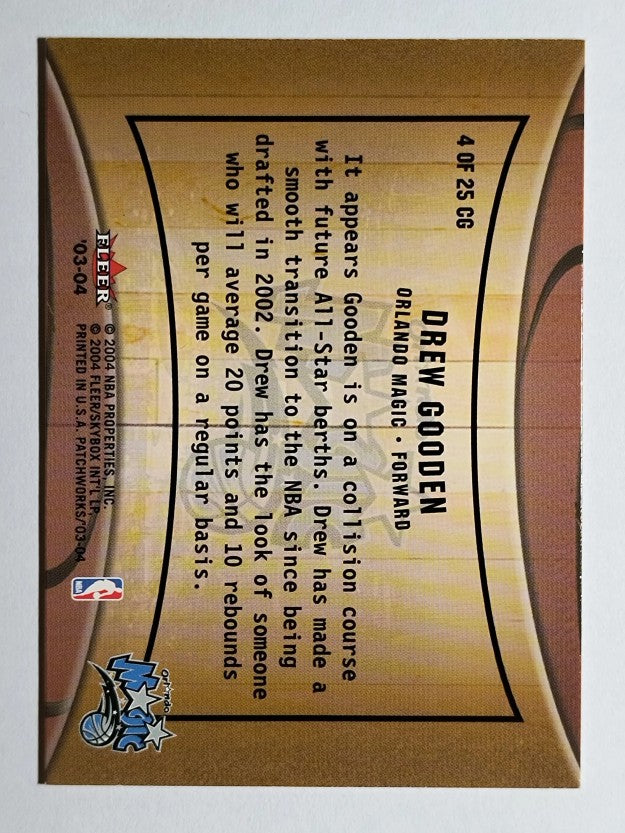 2003-04 Fleer Patchworks Courting Greatness #4 Drew Gooden
