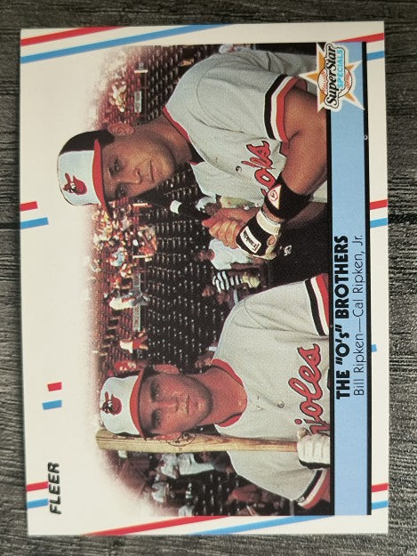 1988 Fleer #640 Billy Ripken/Cal Ripken