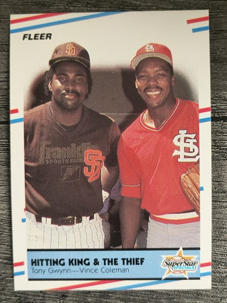 1988 Fleer #634 Tony Gwynn/Vince Coleman