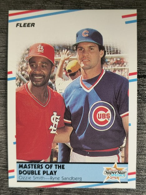 1988 Fleer #628 Ozzie Smith/Ryne Sandberg