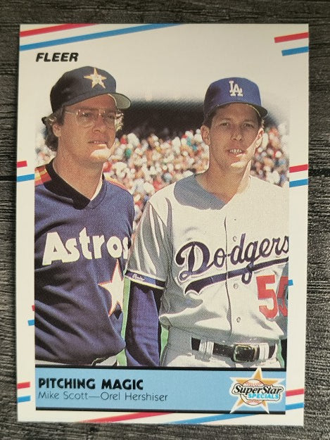 1988 Fleer #632 Mike Scott/Orel Hershiser
