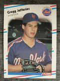 1988 Fleer #137 Gregg Jefferies RC