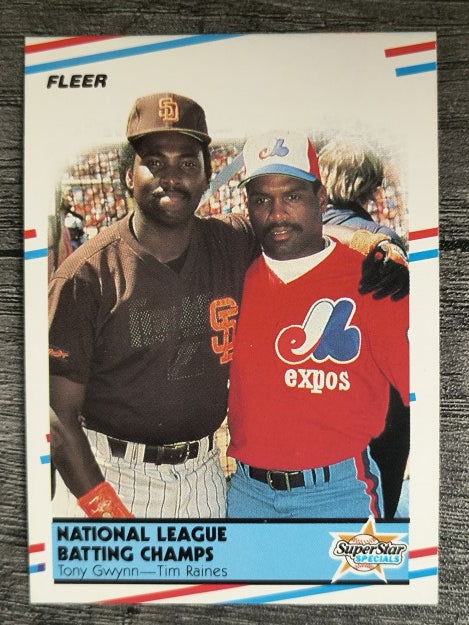 1988 Fleer #631 Tony Gwynn/Tim Raines