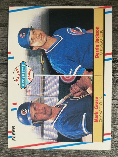 1988 Fleer #641 Mark Grace RC/Darrin Jackson (NM)