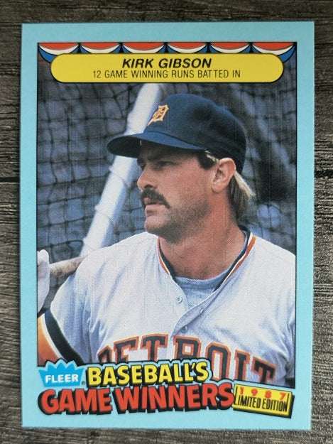 1987 Fleer Game Winners #17 Kirk Gibson
