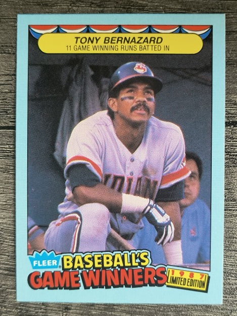 1987 Fleer Game Winners #4 Tony Bernazard