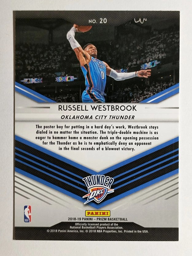 2018-19 Panini Prizm Go Hard or Go Home #20 Russell Westbrook