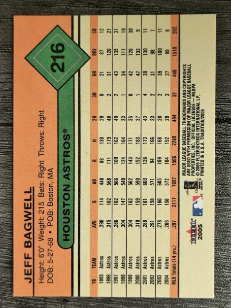 2005 Fleer Tradition #216 Jeff Bagwell