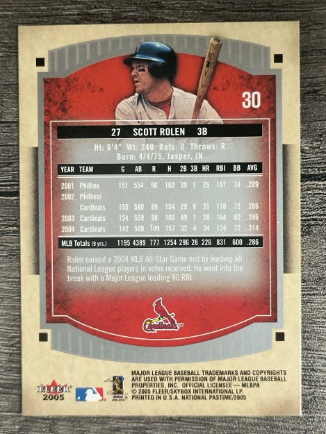 2005 National Pastime #30 Scott Rolen