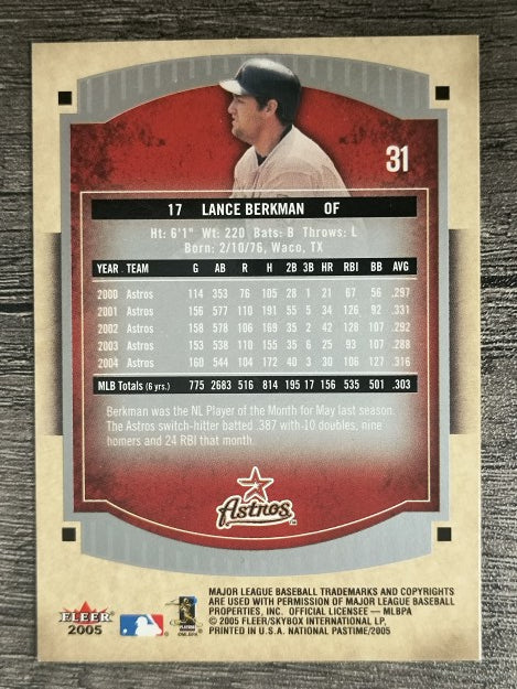 2005 National Pastime #31 Lance Berkman