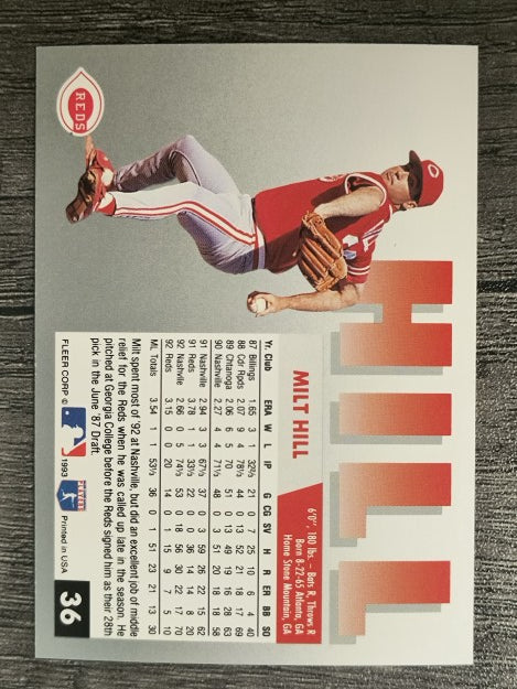 1993 Fleer #36 Milt Hill