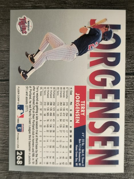 1993 Fleer #268 Terry Jorgensen