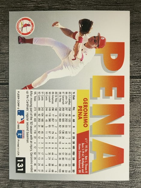 1993 Fleer #131 Geronimo Pena