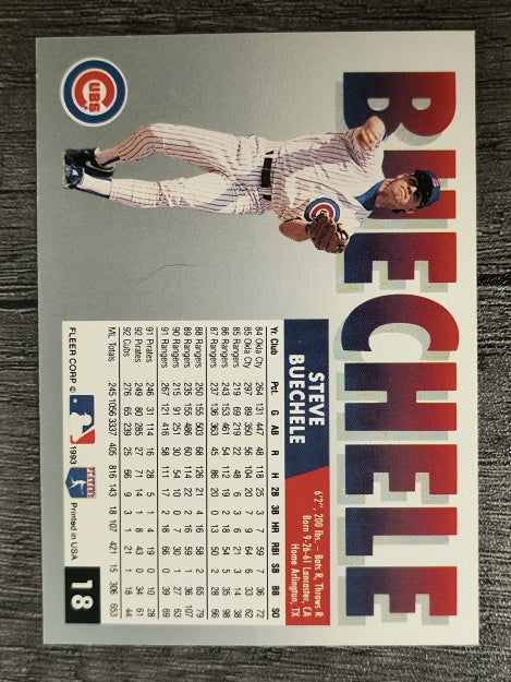 1993 Fleer #18 Steve Buechele