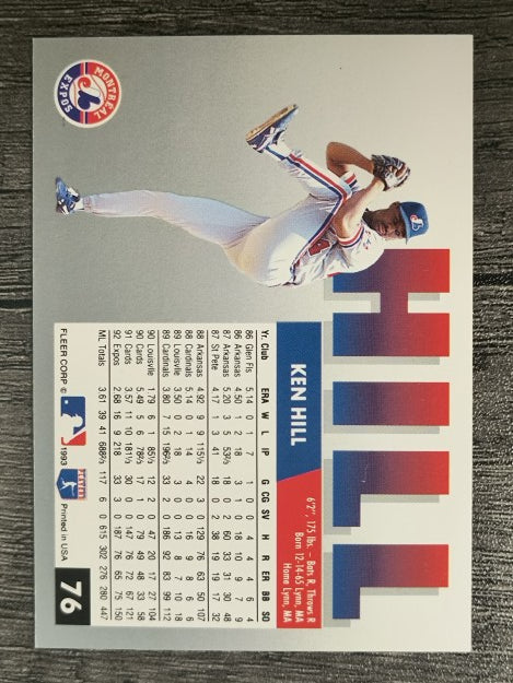 1993 Fleer #76 Ken Hill