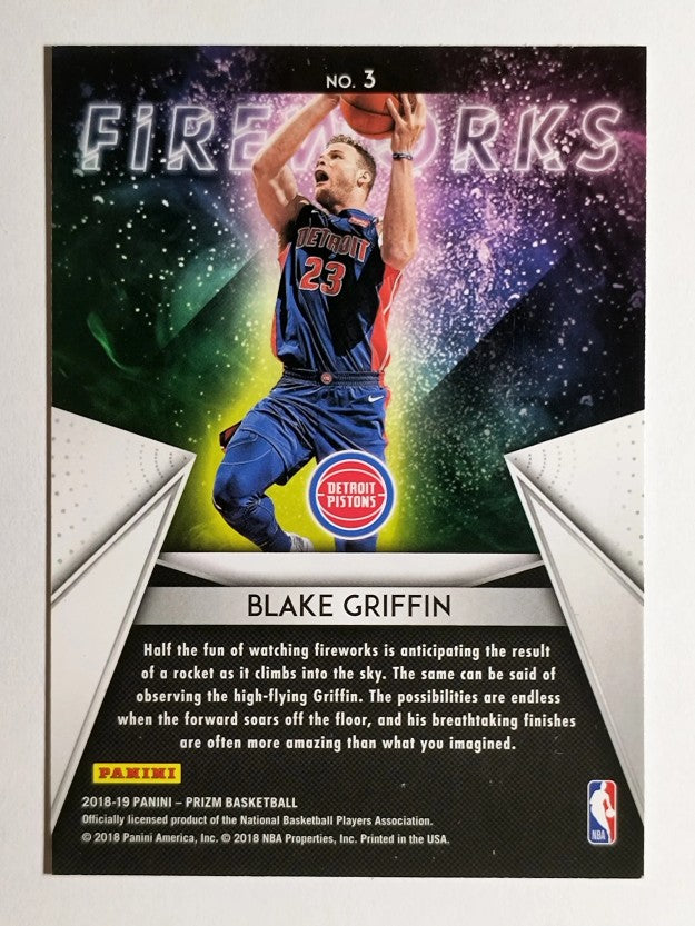 2018-19 Panini Prizm Fireworks #3 Blake Griffin