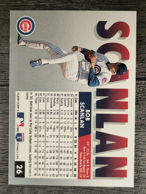 1993 Fleer #26 Bob Scanlan