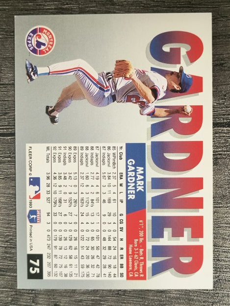 1993 Fleer #75 Mark Gardner