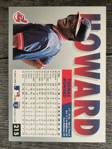 1993 Fleer #215 Thomas Howard