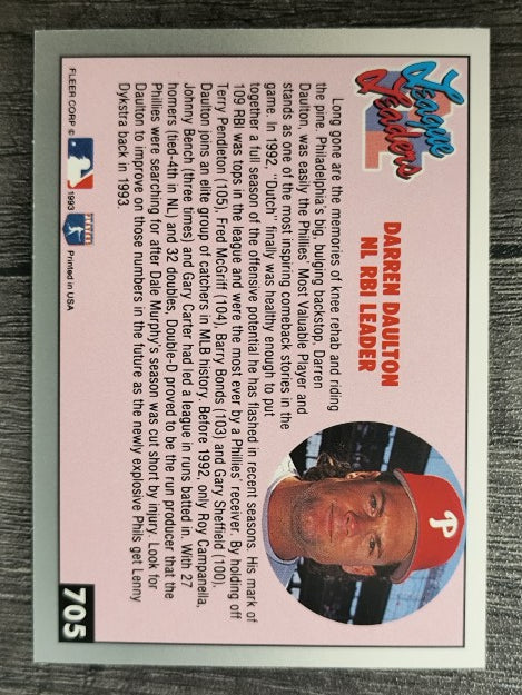 1993 Fleer #705 Darren Daulton LL
