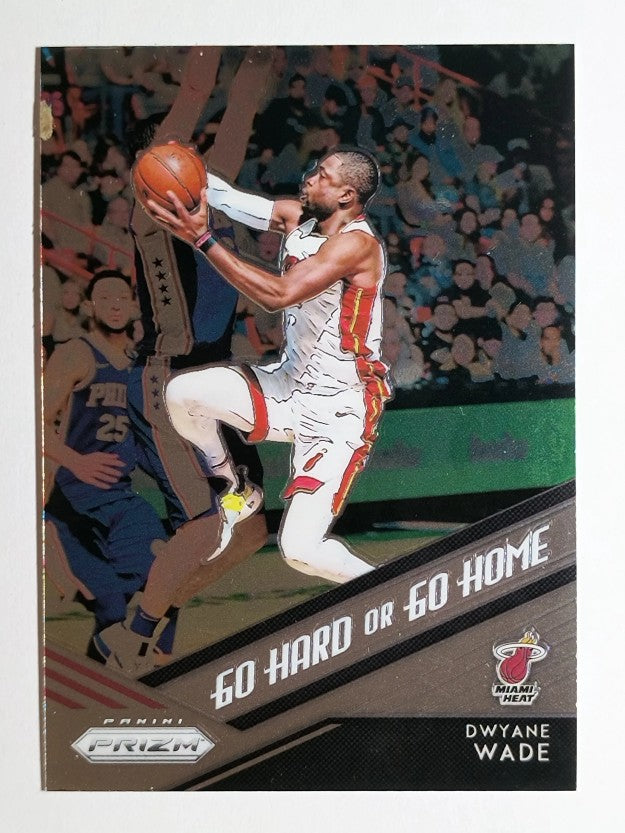 2018-19 Panini Prizm Go Hard or Go Home #15 Dwyane Wade
