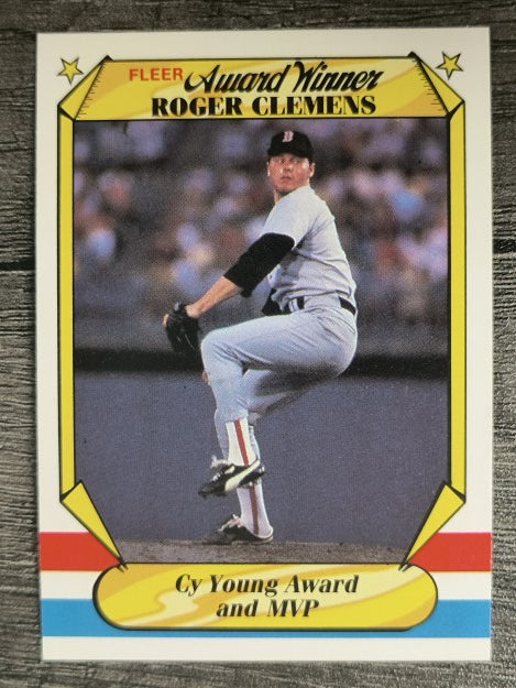 1987 Fleer Award Winners #9 Roger Clemens