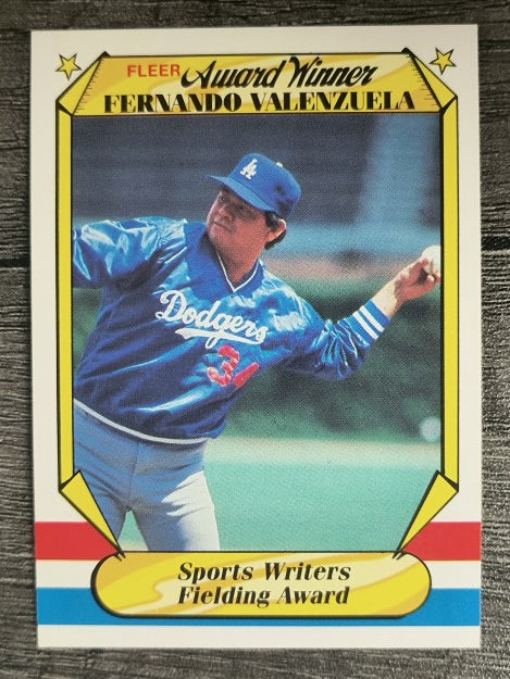 1987 Fleer Award Winners #40 Fernando Valenzuela