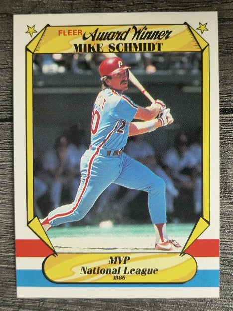 1987 Fleer Award Winners #36 Mike Schmidt